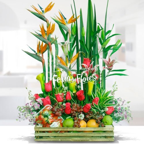 Floral Arrangement with Akebia Fruits