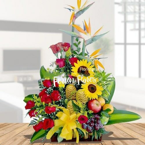 Floral Arrangement with Durio Fruits