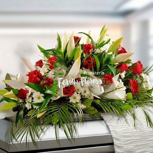 Funeral Arrangement Covers Paradise Box